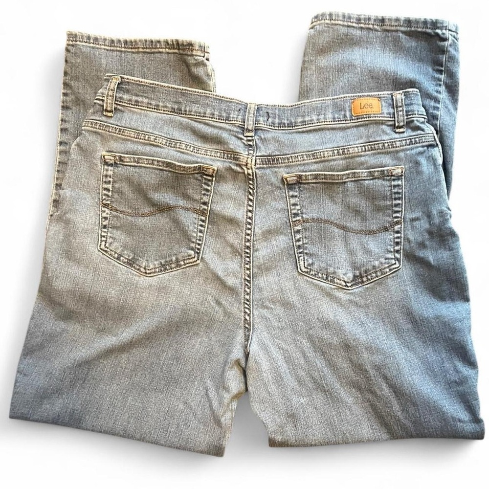 Lee Women’s 16 Short Light Blue Straight Fit Jeans